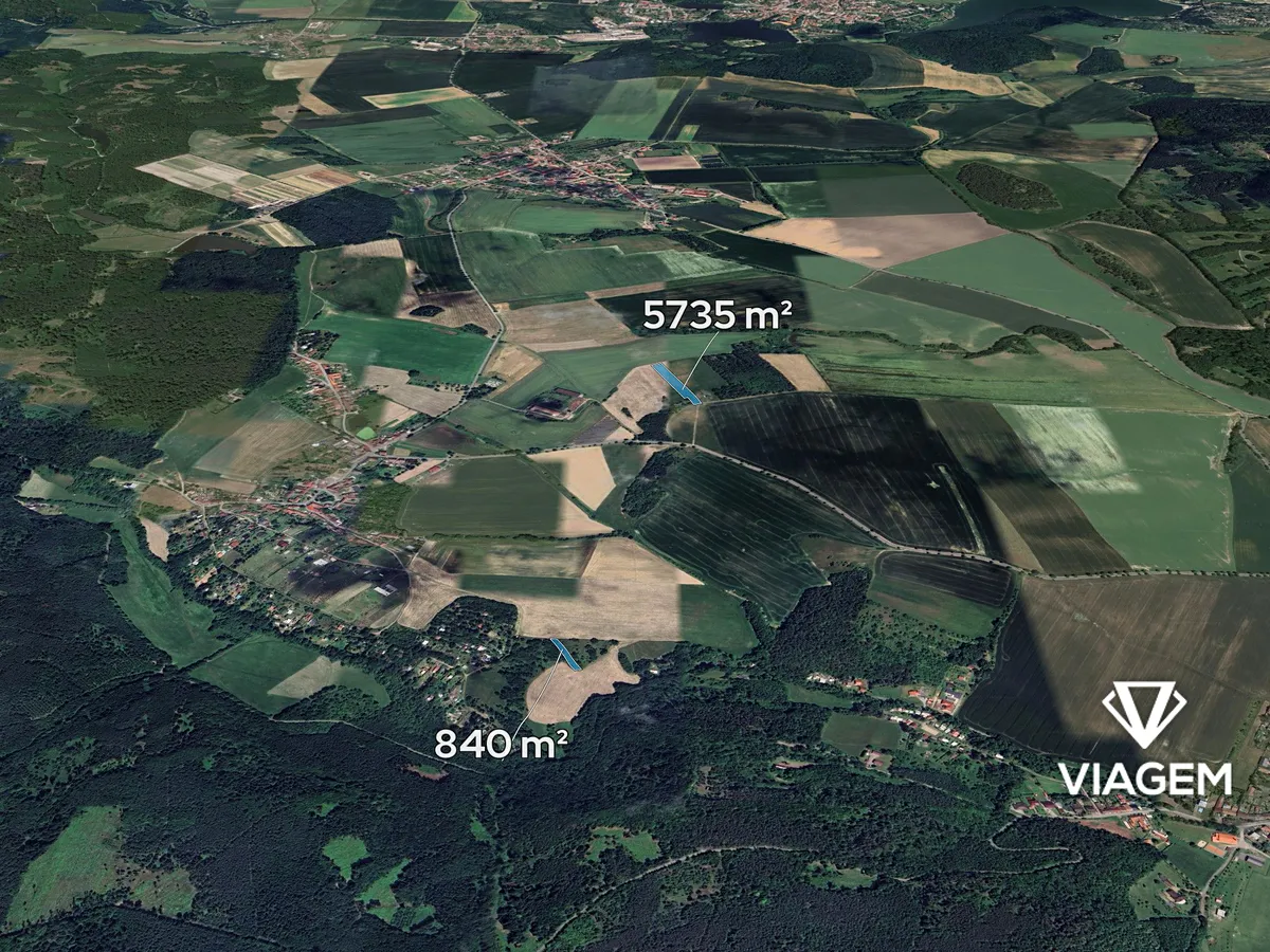 Prodej podílu 1/2 pole 2867 m²
